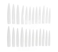HUSHUI 240 Punte Lunghe per Unghie a Stiletto, Punte Trasparenti per Estensione delle Unghie, Unghie Finte Professionali con Copertura Completa, Punte Extra Lunghe per Unghie