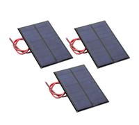 HUSHUI 3 Pezzi Pannello Solare Mini Cella Solare Ad Alta Efficienza 5 V 200 MA per Giocattoli Fai da Te Modulo di Piccola Potenza in Polisilicio 30 Cm
