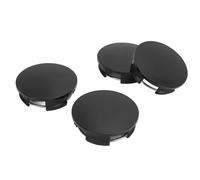 HUSHUI 4 Pezzi Coprimozzo Ruota, Coprimozzo in Materiale ABS Stile Fibra di Carbonio con Fibbia Ad Anello in Acciaio Inossidabile, per Sostituzione Ruota 6 Diametro Esterno 57mm