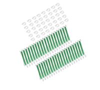 HUSHUI 40 Pezzi di Supporto al Pomodoro, Pali di Piante di Vite per Verdure con Spago da 49,2 Piedi, Ganci da Arrampicata di Pomodoro in Metallo, Morsetti di Fissaggio di Vite in Nylon