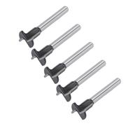 HUSHUI 5 Pcs Piegatura Bit Router in Carbone Cementato T Tipo 2 in 1 Bit Router per Armadio per Porte in Legno