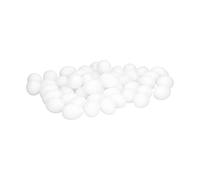 HUSHUI 50 Pezzi di Uova Finte di Piccione, Uova Finte Solide e Durevoli per L'allevamento e la Schiusa delle Colombe - di Simulazione in Plastica Non Tossica