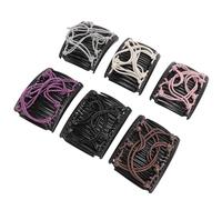 HUSHUI 6 Pacchetti di Capelli Magici, Bocci di Capelli Elastici Regolabili a Doppio Pettine Elastico per Donne con Plastica Resistente, per Capelli Ricci Spessi
