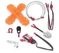 HUSHUI 6 Pezzi di Strumenti Decorativi per Auto RC Set di Barricate in Metallo Accessori per Rulli di Argano per Modelli Assiali