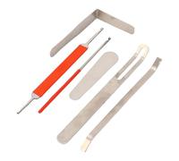 HUSHUI 6pcs Saxophone Repair Strumento di Riparazione Strumento a Legna Kit Maintanance Kit Sax Clarinetto Piccolo Accessori Accessori in Acciaio Parti di Riparazione in Acciaio