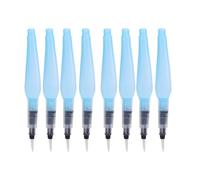 HUSHUI 8 Pennarelli per Acquerello Ricaricabili e Riutilizzabili con 8 Punte, Inchiostro di Controllo, Setole in Nylon, Facili da Pulire, Portatili per Pittura, Calligrafia, Artisti