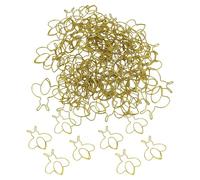 HUSHUI 80pcs Clip di Segnalibri a Forma di Api da Cartone Animato, Clip di Carta Divertenti con Scatola Trasparente per Organizzazione di File, Decorazione di Scrapbook (Oro)