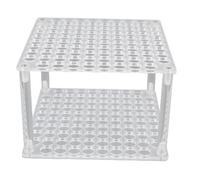 HUSHUI 96 Slot Porta del Pennello per Trucco Acrilico, Supporto per Marcatori di Plastica Organizzatore a Matita, Organizza Ordinatamente Penne, Pastelli e Pennelli per il Trucco (B)