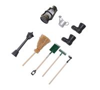 HUSHUI Accessori del Modello di Pala Zen in Miniatura Rastrellatura a Rastrello, Adatto per la Decorazione BJD