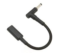 HUSHUI Adattatore CC da USB C a 4,0x1,7 Mm da 100 W, Convertitore di Ricarica per Laptop con Chip PD EMARK con Struttura in Nylon in Lega di Alluminio, per Caricabatterie USB C PD