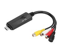 HUSHUI Adattatore Convertitore Video da Ad AV Cavo Compatto e Robusto per TV VHS VCR Masterizzatori DVD -, 1 unità