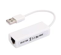 HUSHUI Adattatore da USB a Ethernet per Connessione Internet Ad Alta velocità Materiale ABS Bianco Compatto per Dispositivi Tablet PC
