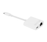 HUSHUI Adattatore per Fotocamera Ethernet Tipo C NK-1035TC, Convertitore di Schede di Rete Portatile e Leggero per Internet Veloce e Stabile, RJ45 da 100 M per e Altri Dispositivi, ABS, 38 X 130 Mm,
