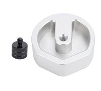 HUSHUI Adattatore per treppiedi in lega di alluminio, robusto supporto di montaggio per camper, yacht, veicolo da campeggio (argento)