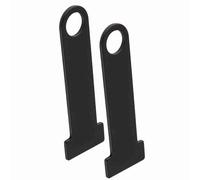 HUSHUI Anello a D di Bloccaggio della Cinghia del Casco in Acciaio per, Accessori Moto Durevoli in Acciaio Inossidabile per Appendere 2 Caschi, Riducendo i Graffi della Vernice (Nero)