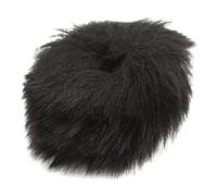 HUSHUI Antivento per Microfono Lavalier, Manicotto in Pelliccia Artificiale per Microfono da Bavero da 1 Cm, con Design Attivo per Uso Interno Ed Esterno (Nera)