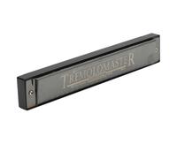 HUSHUI Armonica a Bocca Diatonica Professionale Chiave C per Regali per Bambini Resina ABS a 24 Fori e Acciaio Inossidabile Nero (nero lucido)