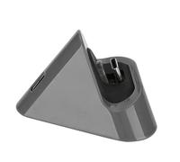 HUSHUI Base di Ricarica di Tipo C per - Supporto Triangolare Portatile con Fondo in Metallo, Materiale ABS Resistente, Ideale per Giochi e Ricarica - Giallo (Grigio)