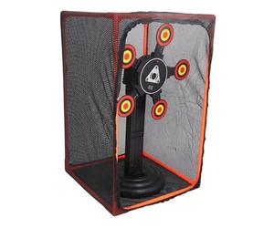 HUSHUI Bersaglio Elettrico Giocattolo con Reset Automatico, Divertente e Girevole per Bambini in Giardino e Soggiorno, in Plastica, a Batteria da 1,5 V