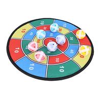 HUSHUI Bersaglio per Freccette per Bambini in Flanella, Bersaglio per Freccette Leggero e Resistente a Ventosa per Divertimento Al Coperto e All'aperto, Diametro 35,5 Cm, Include 8 Palline a