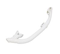 HUSHUI Boccaglio per Immersione Easy Breath, Boccaglio Asciutto e Bagnato a Doppia Funzione con Parte Superiore Completamente Asciutta e Valvola a Trascinante la Lingua, per Apnea (Bianca)