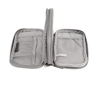 HUSHUI Borsa da Viaggio Compatta per Organizer Elettronico per Cavi, Caricabatterie e Accessori, Poliestere Resistente, Design a 2 Livelli, Ideale per la Casa e il Viaggio, Dimensioni 20 X 12 X 4 Cm