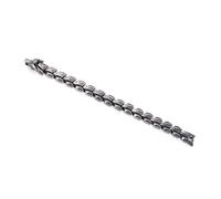 HUSHUI Bracciale in Acciaio Al Titanio Elegante Gioiello di Moda Dal Design Punk per Uomo 21 X 1,5 Cm Indossabile per Tutti i Giorni e per le Feste