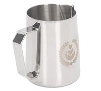 HUSHUI Brocca per Schiuma da 600 Ml con Comoda Impugnatura per Schiumare Facilmente il Latte, Montalatte in Acciaio Inossidabile per gli Amanti del caffè (#1)