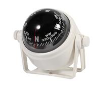 HUSHUI Bussola per Supporto Marino Voyager per Barca, Roulotte, Camion, Impermeabile, Resistente Alla Corrosione (Bianco)