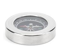 HUSHUI Bussola Tascabile Portatile in Acciaio Inossidabile da 60 Mm, Mini Bussola da Orienteering con Specchio per Campeggio, Escursionismo, Zaino in Spalla, attività All'aperto (Bianco argentato)