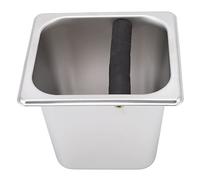 HUSHUI Busta per caffè Pratica Scatola per caffè Macinato in Acciaio Inossidabile per Caffetterie e Uso Domestico 6,9x6,3x5,9 Pollici