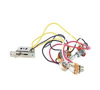 HUSHUI Cablaggio per Chitarra, Kit di Controllo Tono Volume Interruttore a 5 Vie con Potenziometro Senza Saldatura, per Aggiornamento Chitarra Elettrica e Miglioramento del Suono