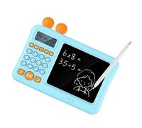 HUSHUI Calcolatrice per Bambini con Blocco Note Calcolatrice Digitale Educativa per Migliorare le abilità Matematiche con di Promemoria Vocale Interattivo e Materiale ABS Durevole (Blu)