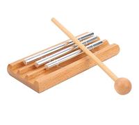 HUSHUI Campanelli Eolici a 3 Poli Strumento a Percussione Xilofono Educativo per Bambini Formazione Musicale Colore Legno 1 unità