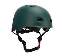 HUSHUI Casco da Ciclismo Casco di Sicurezza Verde Regolabile per Adolescenti da Pattinaggio e Equitazione con Materiale ABS EPS (L)