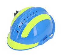 HUSHUI Casco di Sicurezza, Cappello Duro per Costruzione di Ammortizzatori Resistenti al Calore con Fori di Rivestimento e Ventilazione Regolabili, per Lavori di Salvataggio di (Blu)