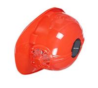 HUSHUI Casco di Sicurezza con Ventola con Ventola di Raffreddamento Ad Energia Solare per Cantieri Edili e Lavori All'aperto 29 X 23 X 15 Cm (Rossa)
