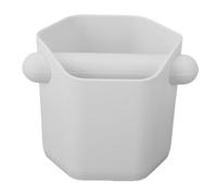 HUSHUI Cassetta per il Caffettiere, 600 Ml di Grande capacità Silenziosa Silenziosa Slip Prisma Esagonale Forma da Terra Cassa Cassa per L'accessorio per Macchine da caffè (Bianco)