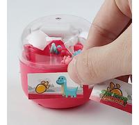 HUSHUI Catch Dinosaur Machine Mini Claw Game per Bambini Rosso di Piccole Dimensioni Include 8 Dinosauri