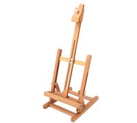 HUSHUI Cavalletto Piccolo con Cornice Ad H Regolabile e Robusto per Artisti e Studenti Espositore da Tavolo in Legno Alto 24 Pollici