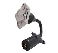 HUSHUI Cavo Adattatore per Rimorchio a 7 Vie con Conversione a 7 Pin Rotondi per Rimorchi e Semirimorchi per, Realizzato in Plastica Resistente e Metallo 1 unità