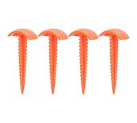 HUSHUI Chiodi Antivento per Grembiule per Drone, Set di Chiodi per Terreno in Plastica Resistente per Supporto di Atterraggio Stabile, Leggeri e Compatti, 4 Pezzi Arancioni
