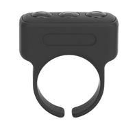 HUSHUI Clicker Ad Anello di Scorrimento Bluetooth, Telecomando Compatto per Registrazione Video e Cambio Pagina per Dispositivi IOS 30 X 28 X 13 Cm (Nera)