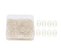 HUSHUI Clip di Carta a Forma di Stella da 200 Pezzi Oro Carino Divertimento Decorativo Metallo Bookmark Planner Clips con Scatola Trasparente