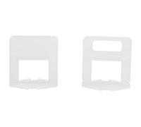 HUSHUI Clip per Livellamento Piastrelle Set da 100 Pezzi Strumento per Piastrellatura in Plastica di Alta qualità Che Garantisce Spazi Uniformi per Piastrelle per Pavimenti e Pareti da 1,0 Mm a 3,0