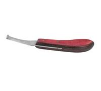 HUSHUI Coltello per Zoccoli Curvo per Destrimani con Manico Ergonomico in Legno per un Efficiente Strumento di Rifinitura per il Lavoro del Maniscalco 22,3 Cm