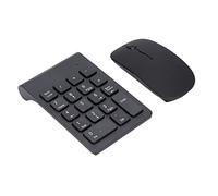HUSHUI Combo Mouse Wireless con Tastierino Numerico Sensibile da 1200 DPI per Ufficio Domestico, Plug and Play, Formato Portatile,