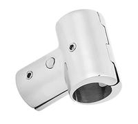 HUSHUI Connettore a T in Acciaio Inossidabile, Raccordo per Tubo a 3 Vie per Corrimano per Barche, con Saldatura Precisa e Collegamento per Tubi Marini Resistente e Resistente (Si alzò)