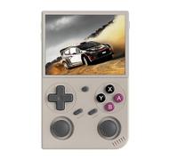 HUSHUI Console di Gioco retrò, Console di Gioco Portatile con Schermo da 3,5 Pollici con Memoria da 64 GB, Batteria da 3200 MAh, per Giochi Multiplayer con (Grigio)