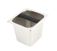 HUSHUI Contenitore Battifondi Professionale in Acciaio Inox per Macchina da Caffè Domestica (L)